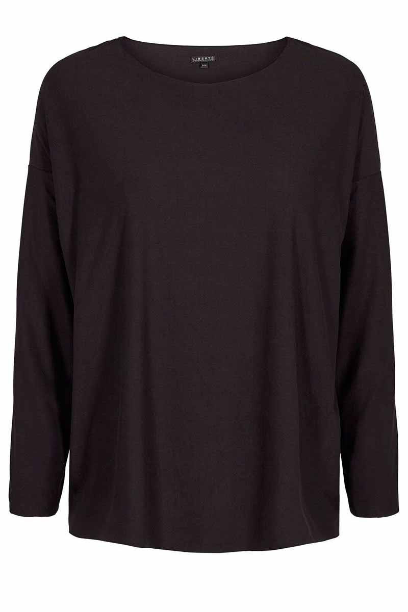 Alma LS Top | Sort | Langærmet bluse fra Liberté Essentiel - Image 4
