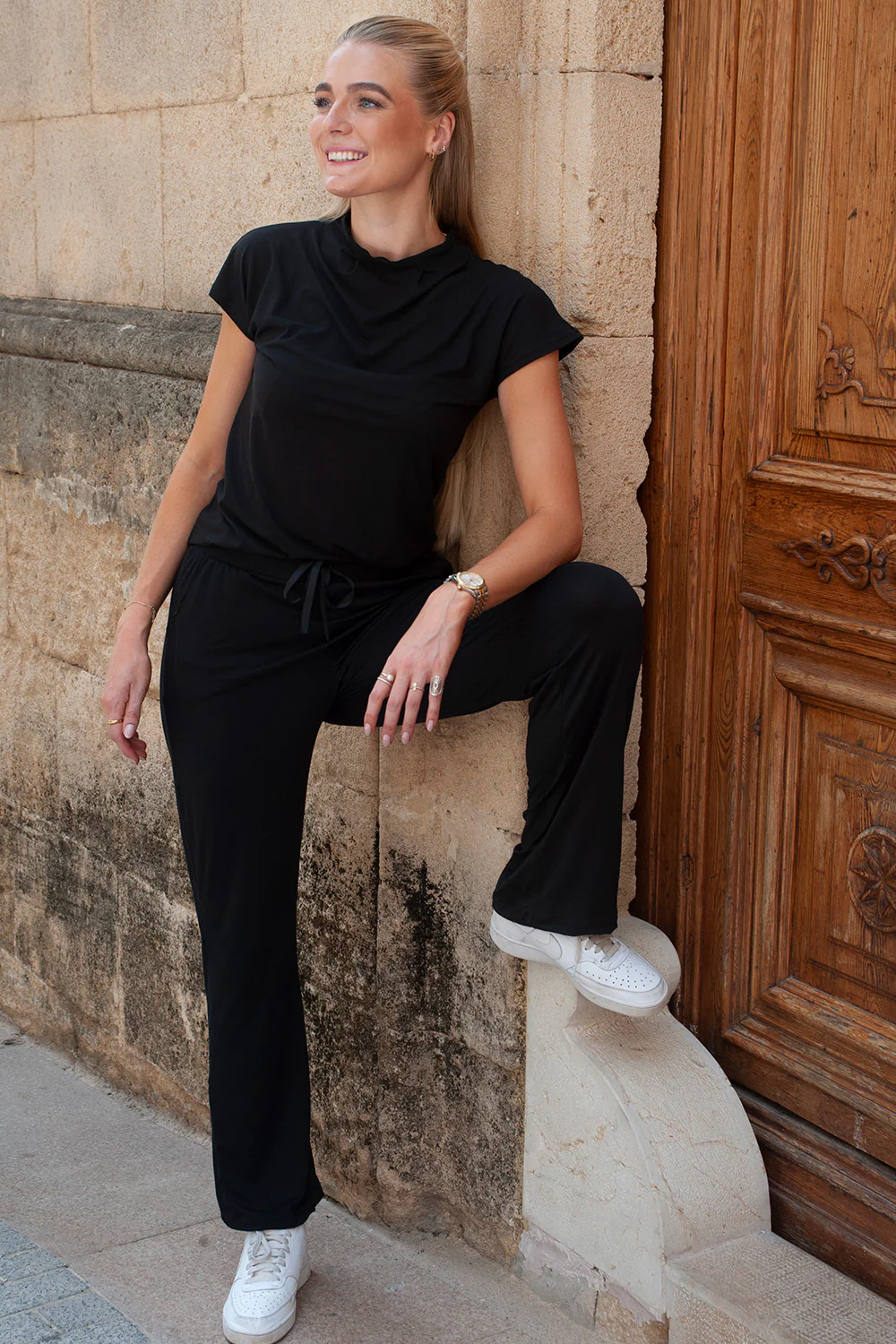 Alma Top | Sort | Blød t-shirt fra Liberté Essentiel - Image 4