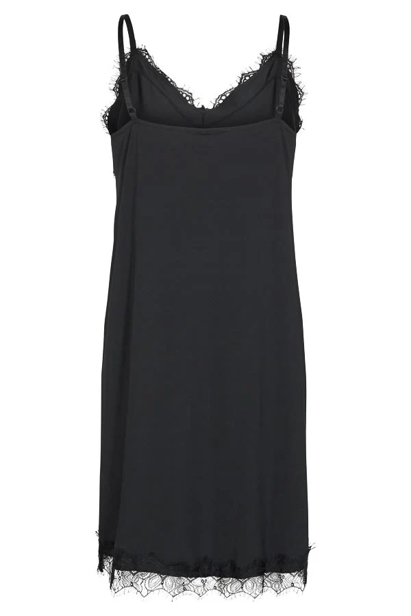 Bicco ST Dress | Sort | Strop underkjole fra Freequent - Image 3