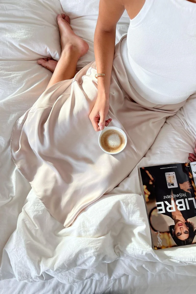 Bovary Skirt | Champagne | Nederdel fra Neo Noir - Image 3