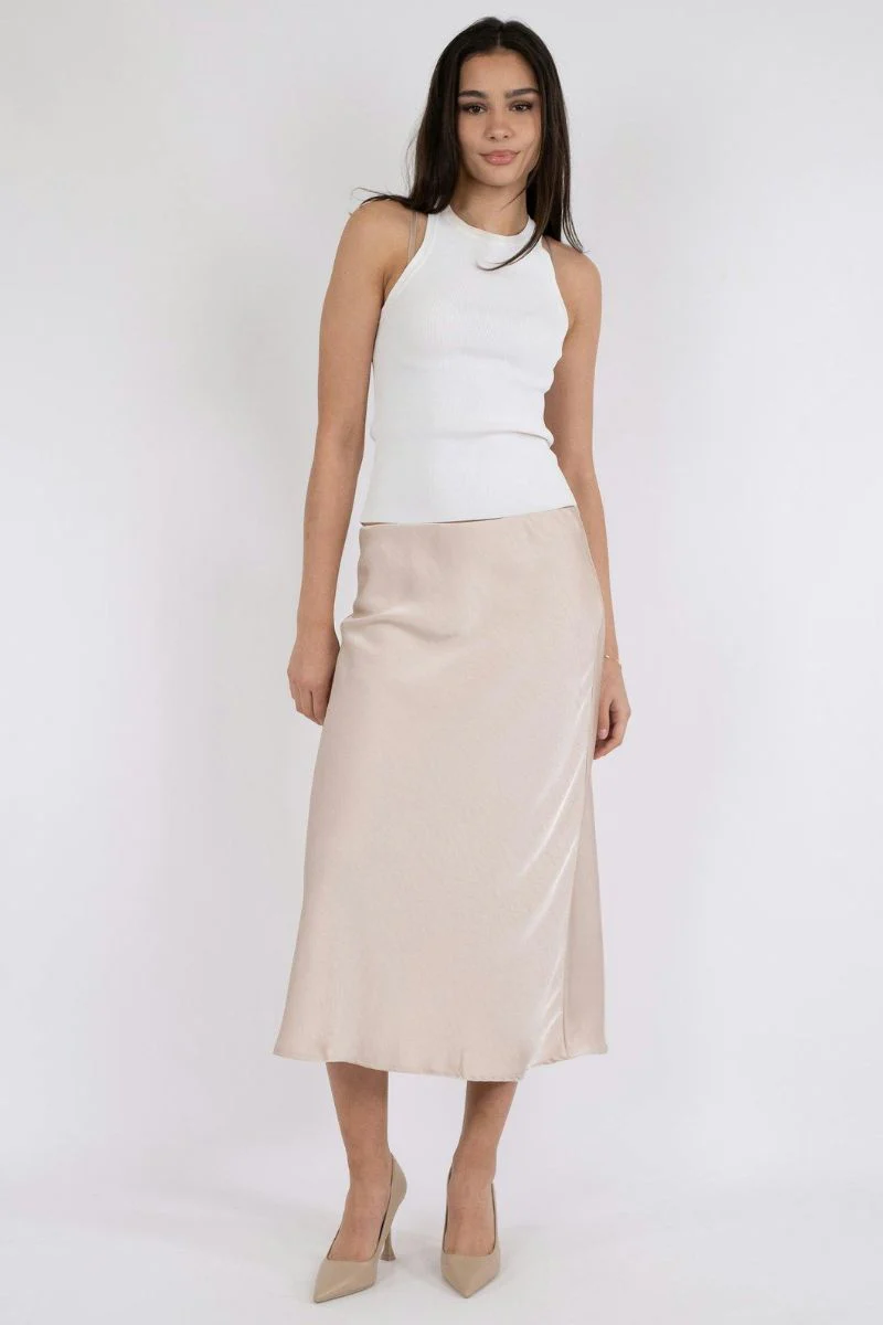 Bovary Skirt | Champagne | Nederdel fra Neo Noir - Image 8
