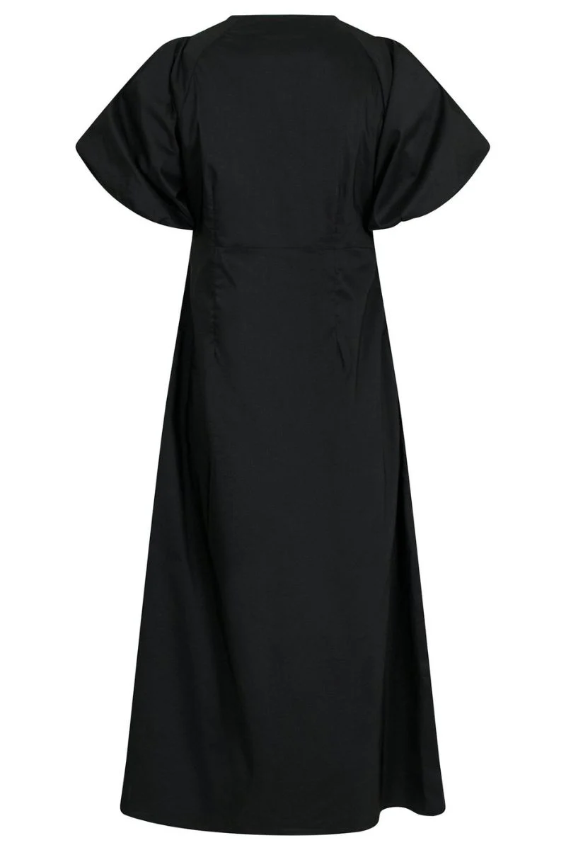Illana Poplin Dress | Black | Kjole fra Neo Noir - Image 4