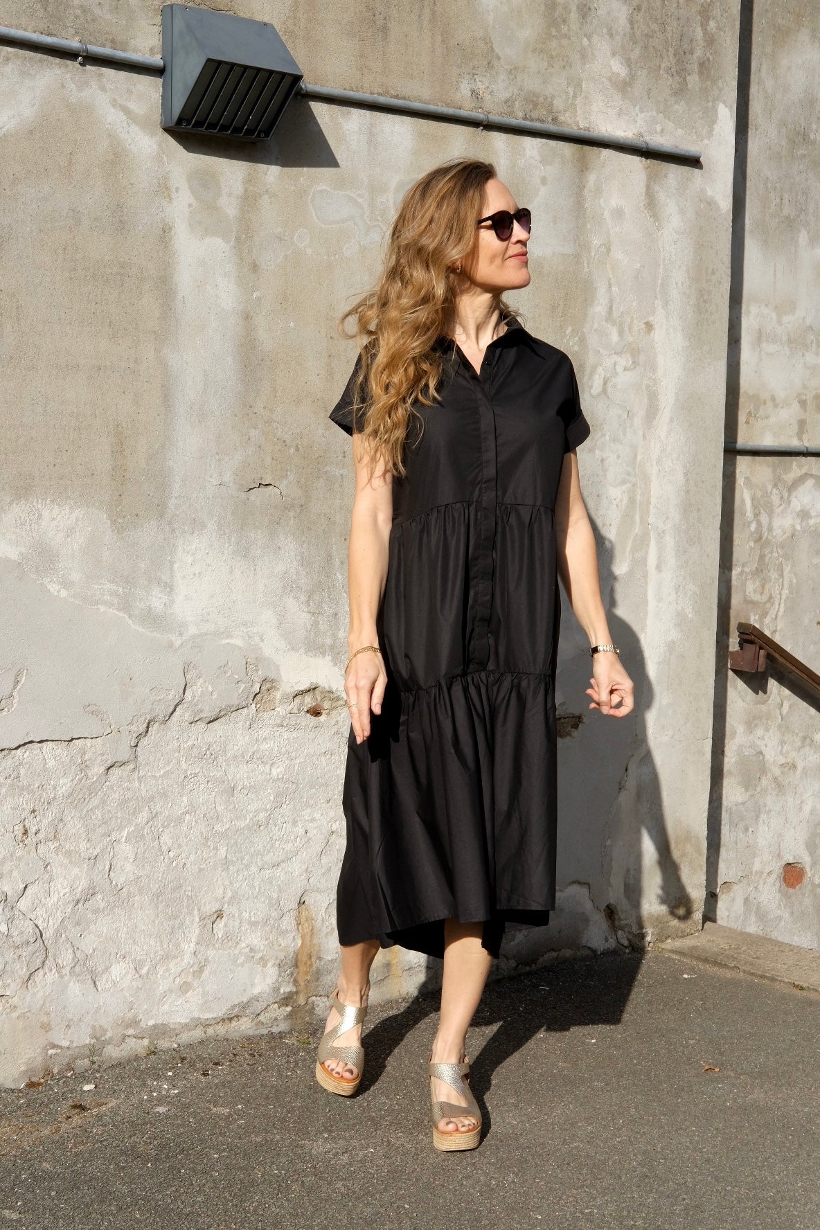 Ilona Shirt Dress | Sort | Kjole fra Liberté - Image 11