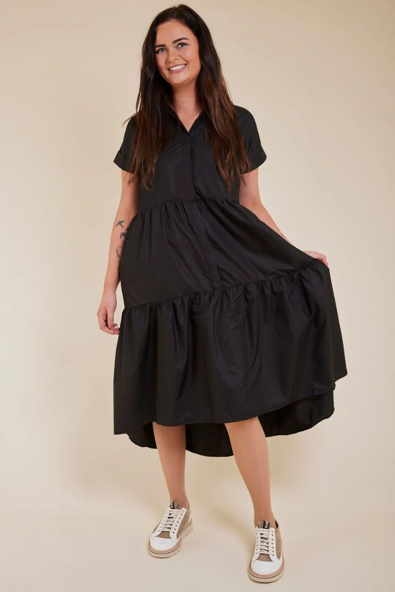 Ilona Shirt Dress | Sort | Kjole fra Liberté - Image 6