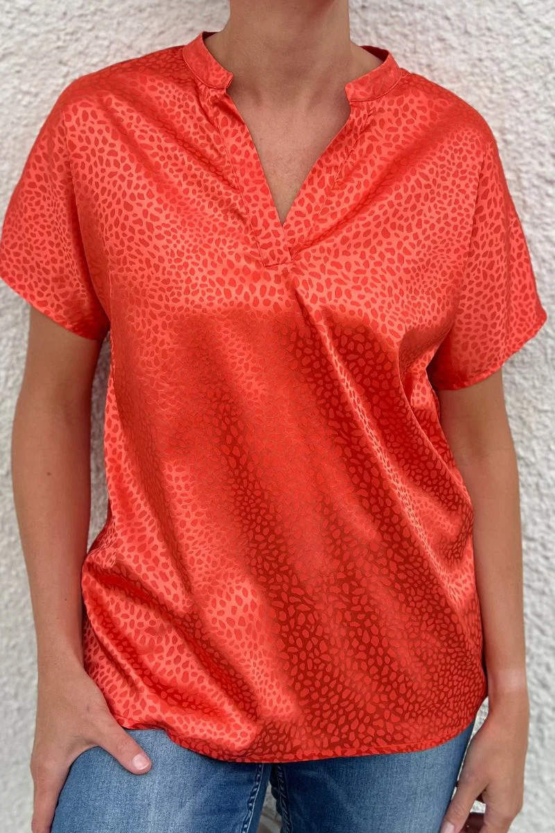 Indio Top  | Solid Leo Orange | Top fra French Laundry - Image 3
