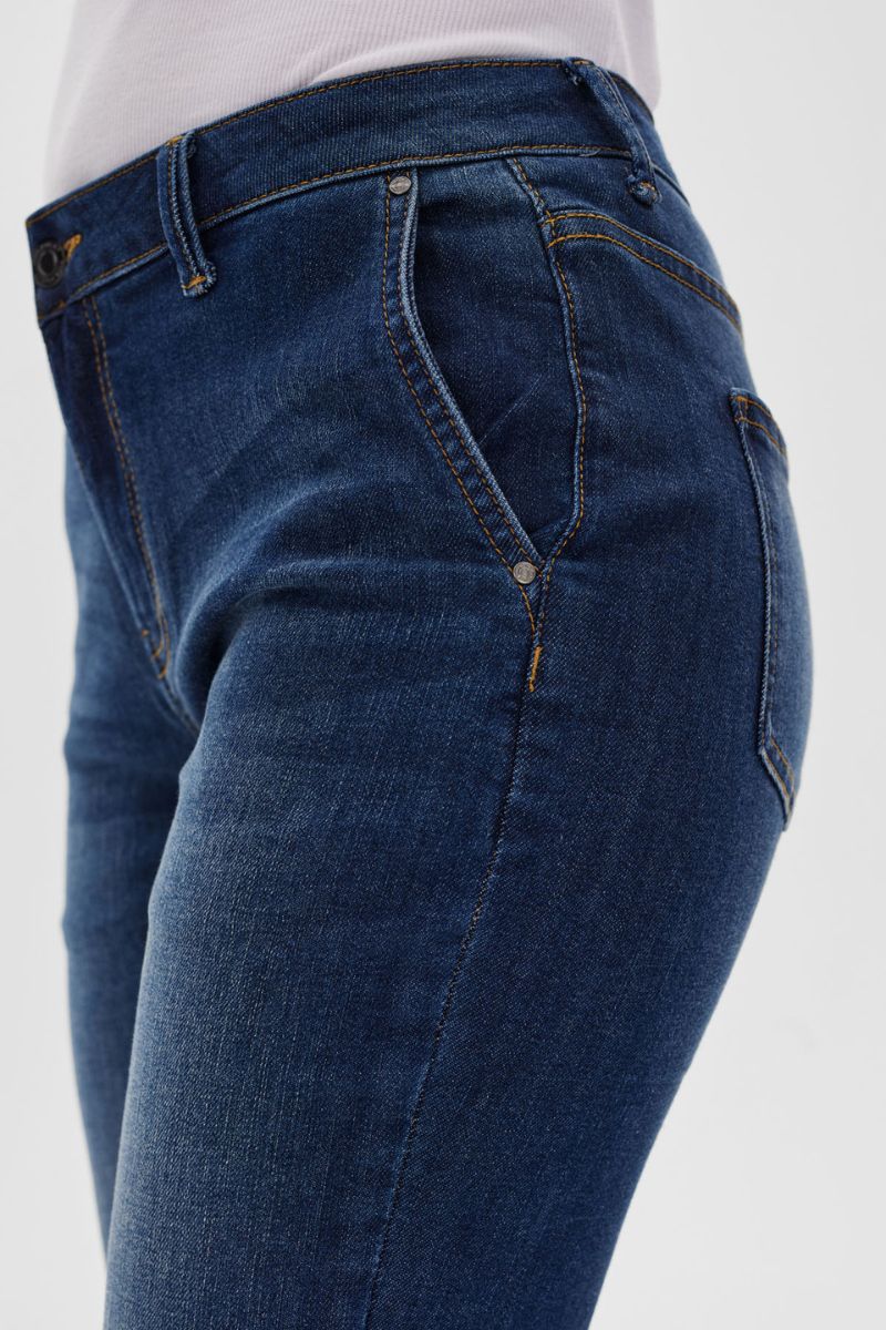 Jane Pant | Medium Blue Denim | Bukser fra Freequent - Image 8