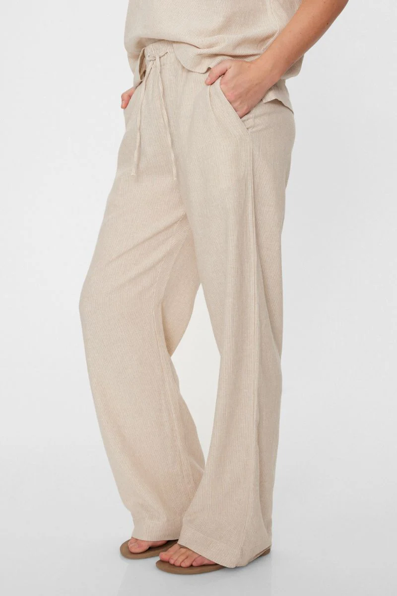 Lava Pant | Simply Taupe W. Off-White | Bukser fra Freequent - Image 7
