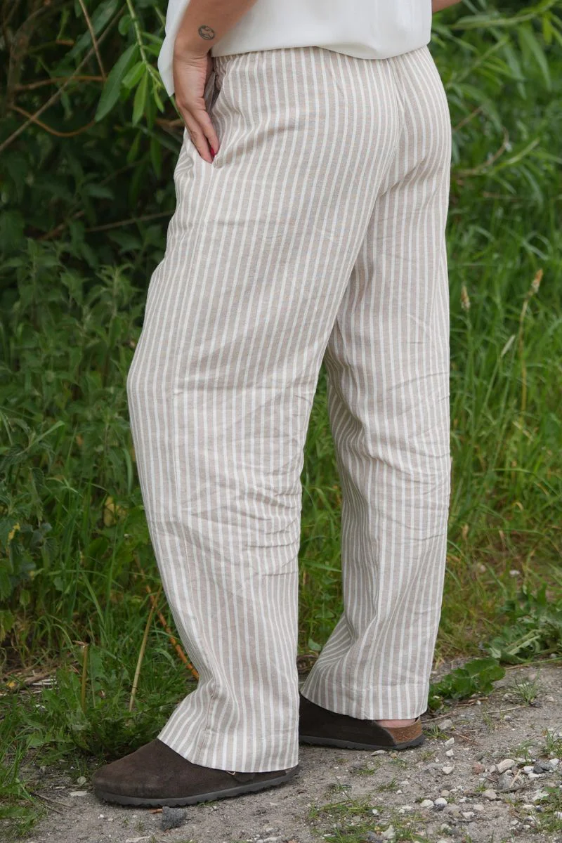 Lava Pants 204430 | Simply Taupe w. Off-White | Bukser fra Freequent - Image 9