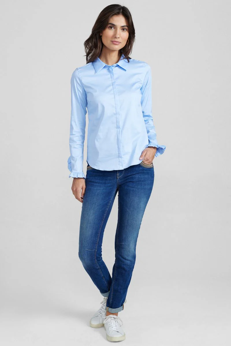 Mattie Flip Shirt | Light Blue | Shirts fra Mos Mosh - Image 8