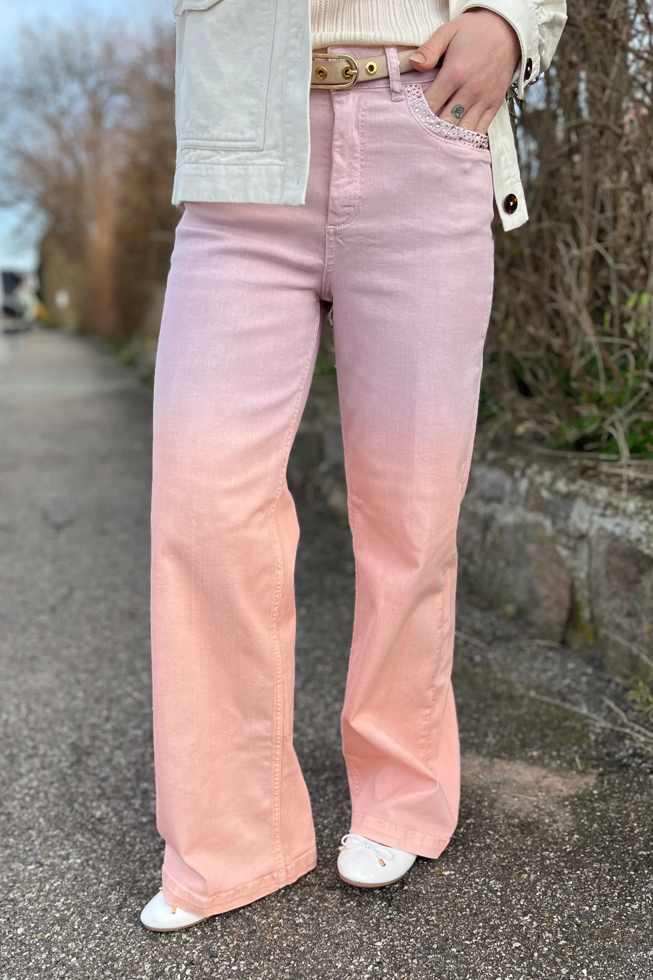 Sp Arhny Fade Pants | Silver Pink | Bukser fra Mos Mosh - Image 6