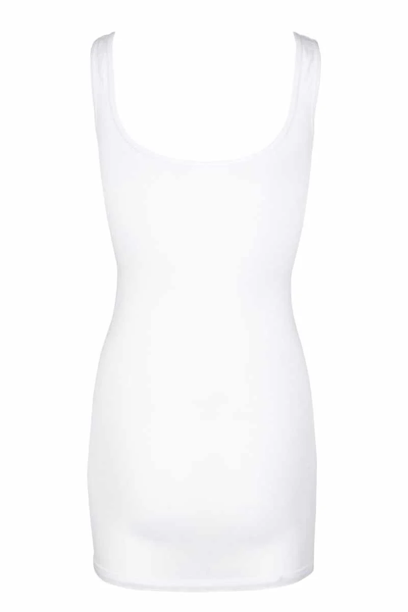 Ninna top rib | White | Lang stretch top fra Liberté Essentiel - Image 3