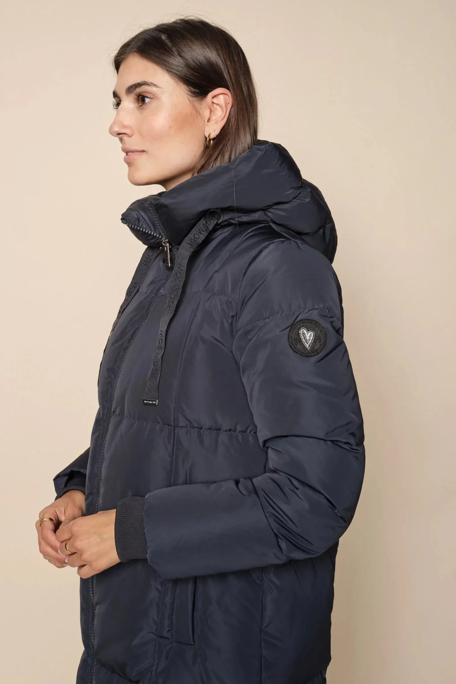 Nova Square Down Coat | Navy blå | Frakke fra Mos Mosh - Image 3