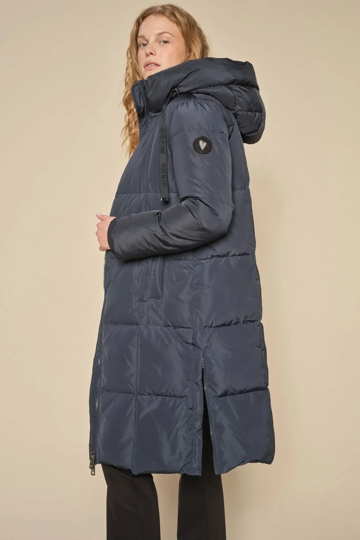 Nova Square Down Coat | Navy blå | Frakke fra Mos Mosh - Image 4