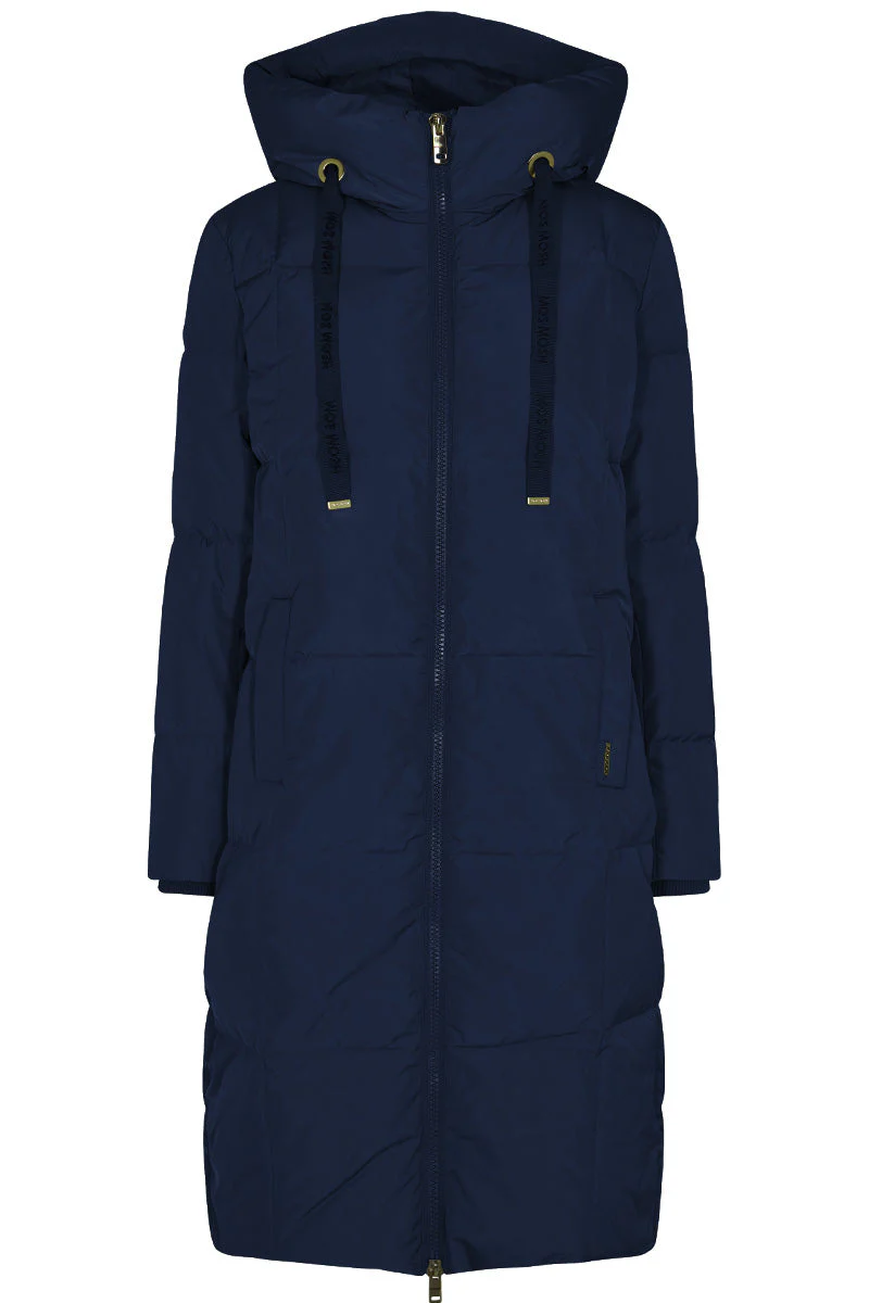 Nova Square Down Coat | Navy blå | Frakke fra Mos Mosh - Image 5