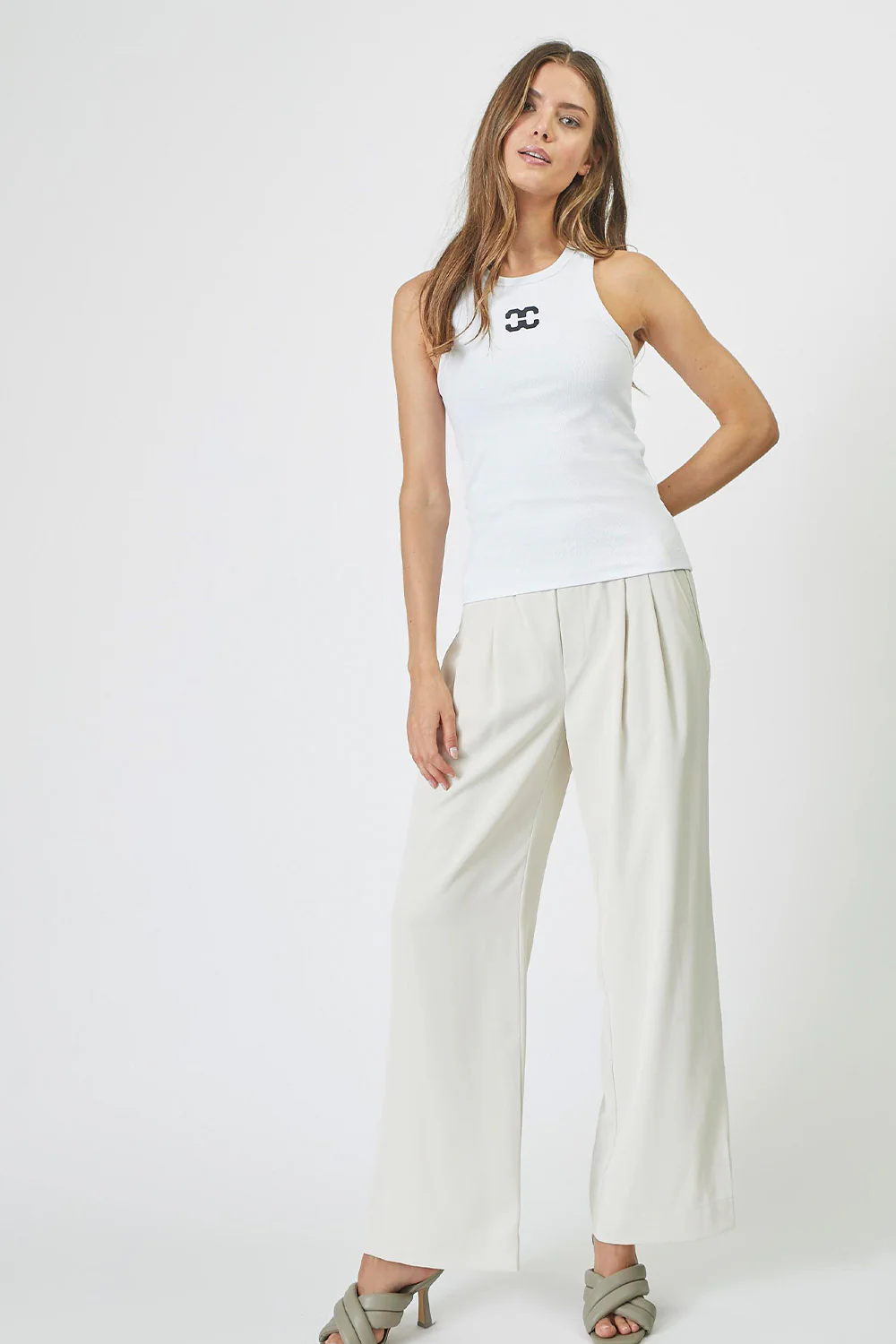 Sahara Tank Top 33068 | White | Top fra Co'couture - Image 6