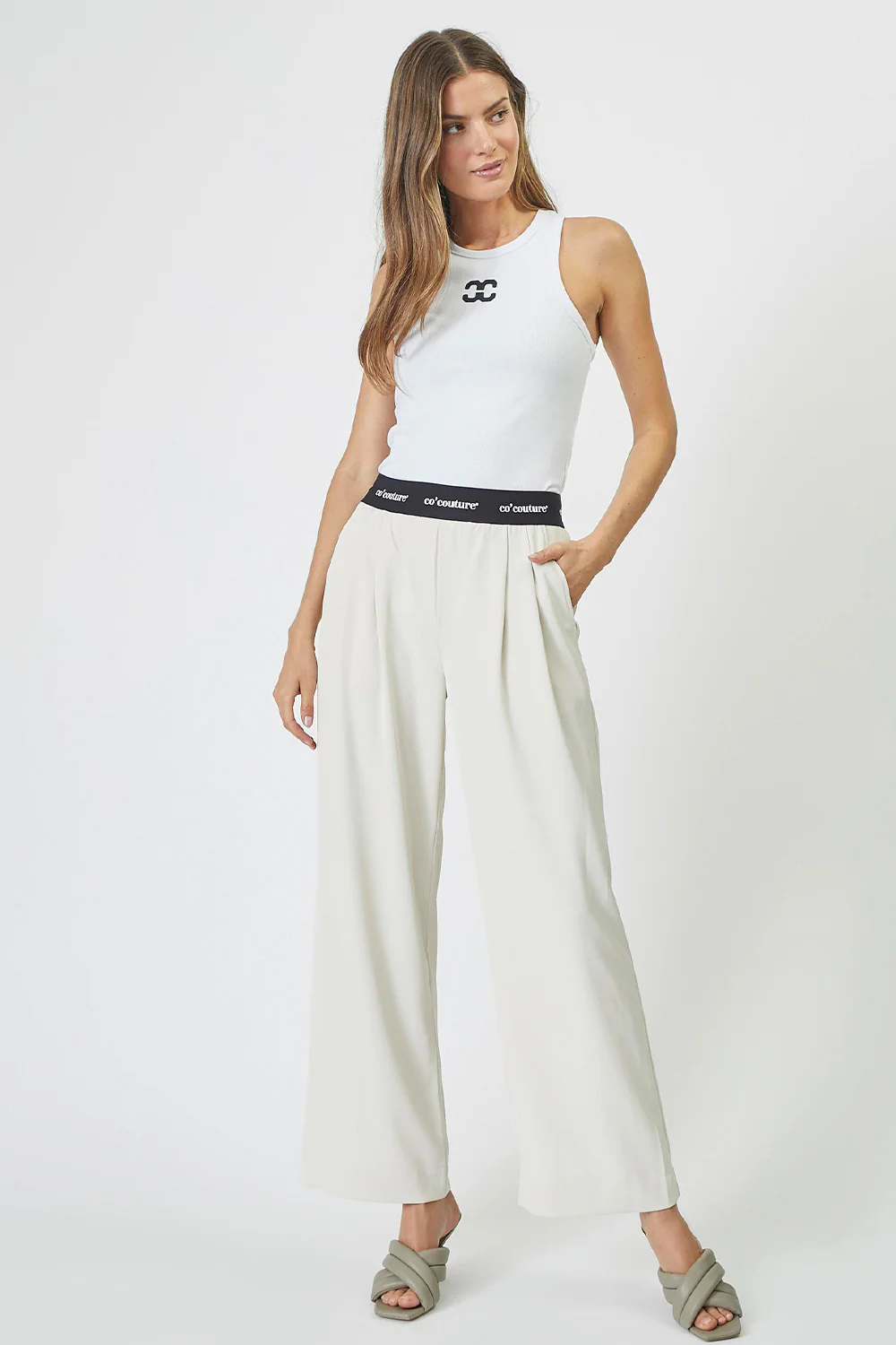 Sahara Tank Top 33068 | White | Top fra Co'couture - Image 9