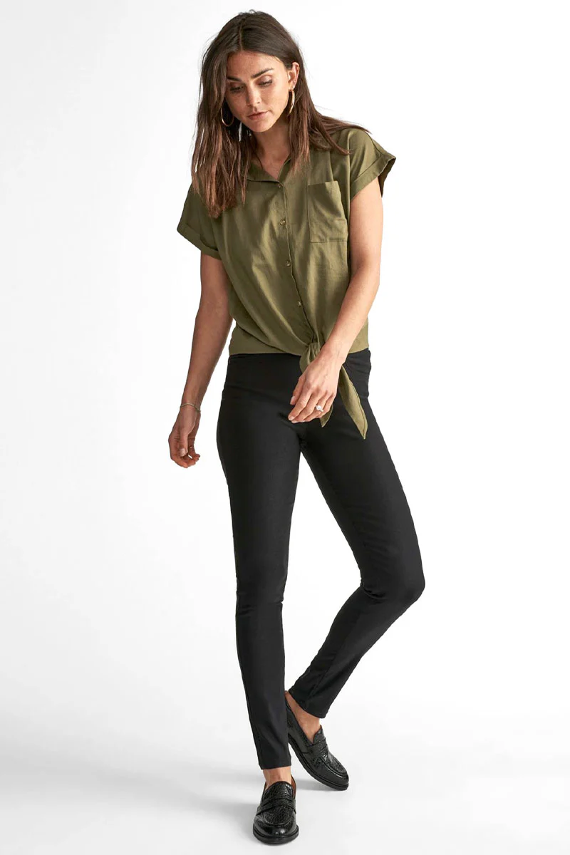 SHANTAL PA POWER | Black | Sorte bukser fra FREEQUENT - Image 3