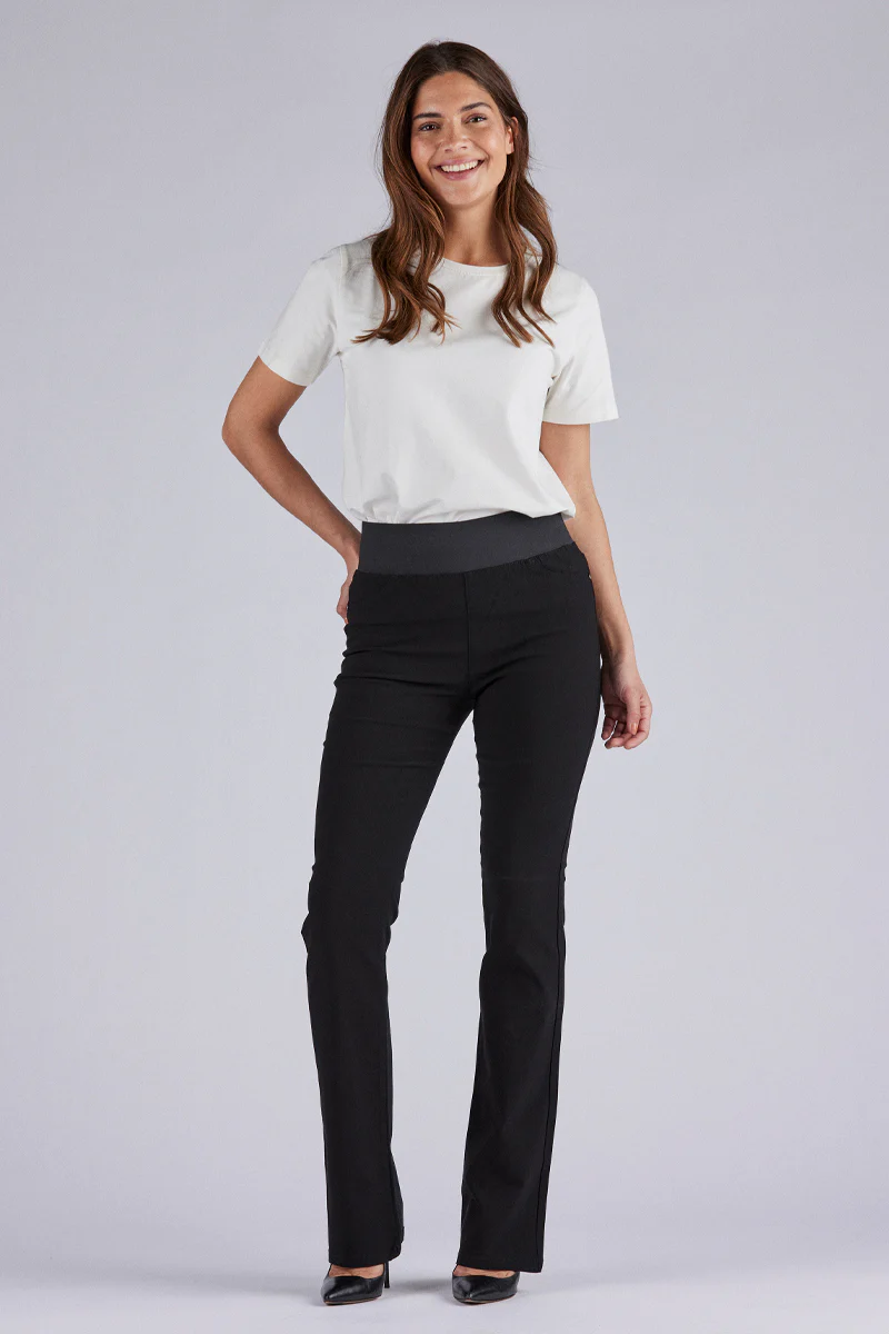 Shantal Pa Bootcut Power | Sort | Bukser fra Freequent - Image 7