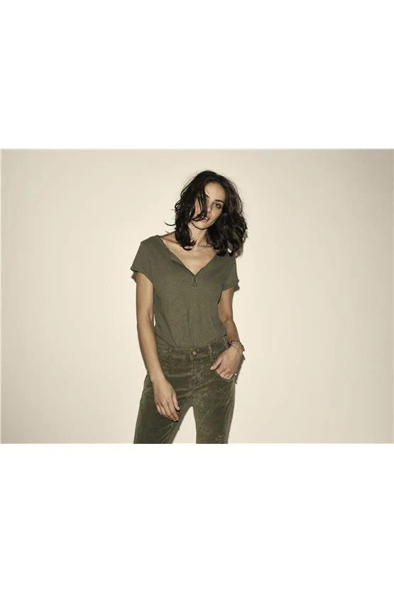 Troy Tee SS | Army | Basis t-shirt fra Mos Mosh - Image 11