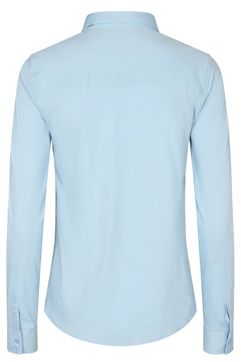 Tina Jersey Shirt | Bel air blue Jersey | Skjorte fra Mos Mosh - Image 3