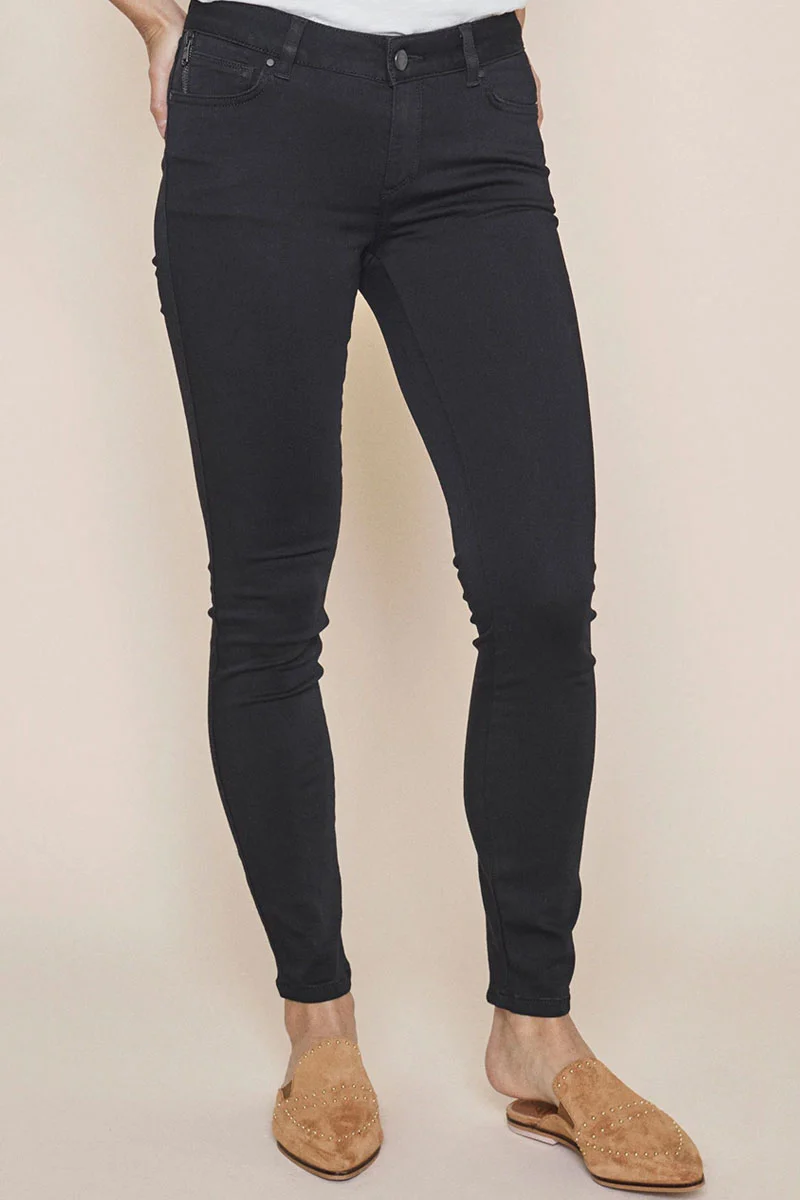 Victoria 7/8 Silk Touch | Sort | Ankel jeans fra Mos Mosh - Image 3