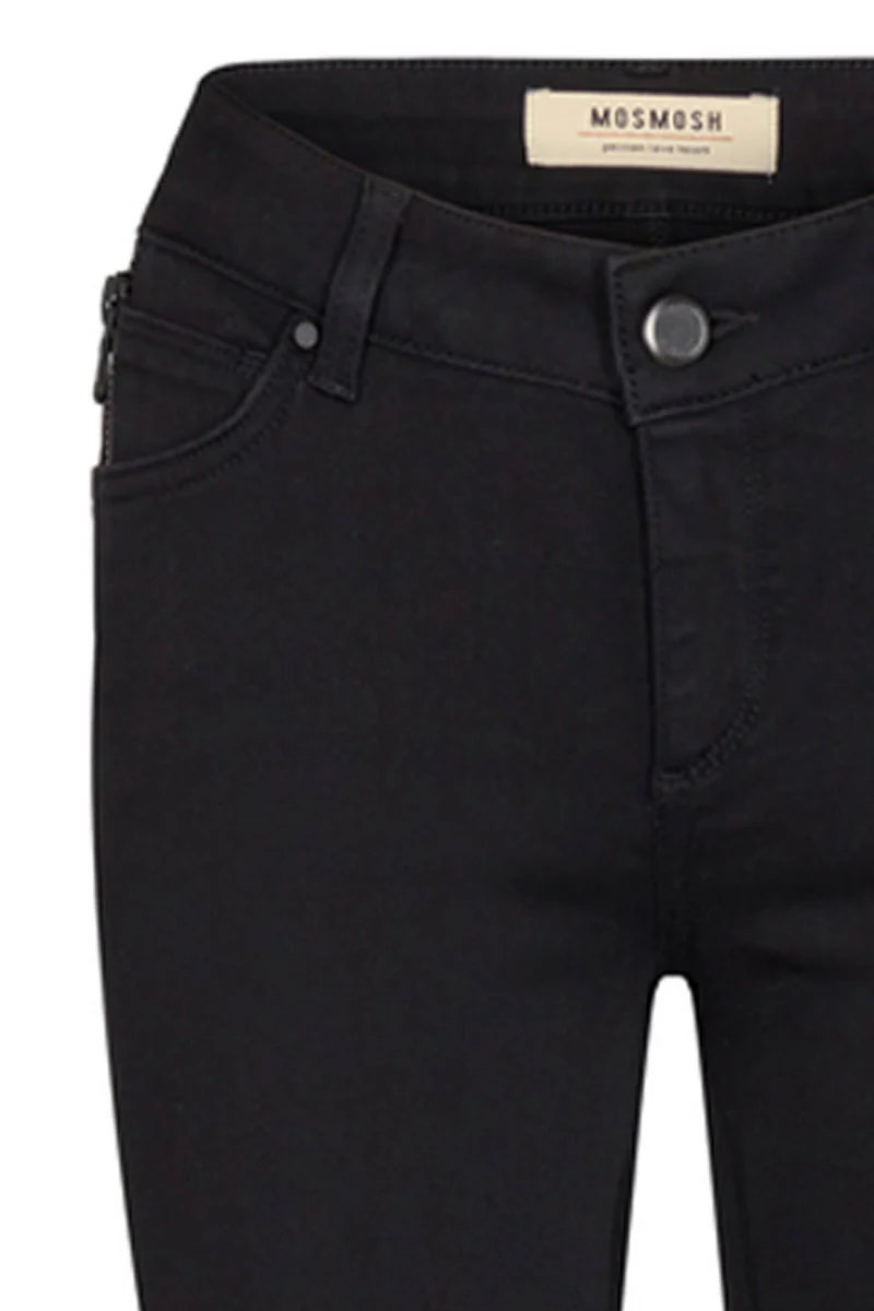 Victoria 7/8 Silk Touch | Sort | Ankel jeans fra Mos Mosh - Image 4