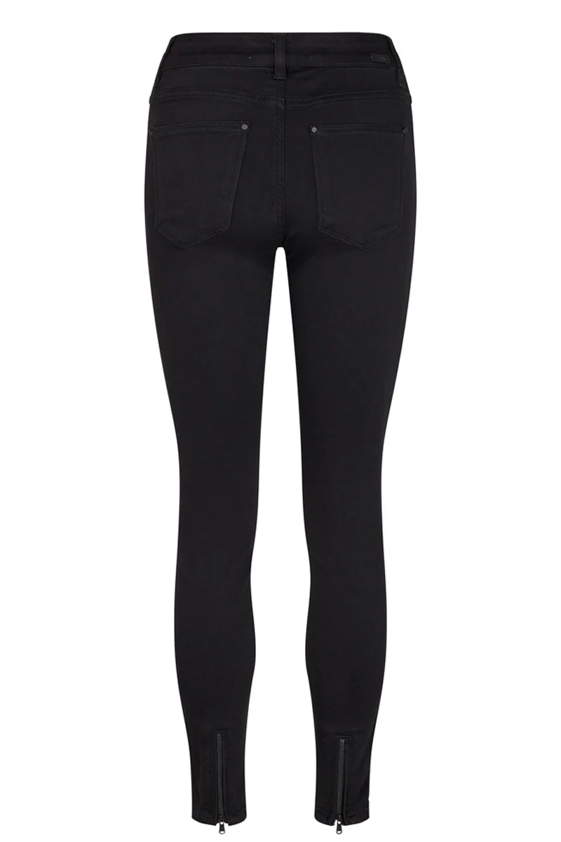 Victoria 7/8 Silk Touch | Sort | Ankel jeans fra Mos Mosh - Image 5