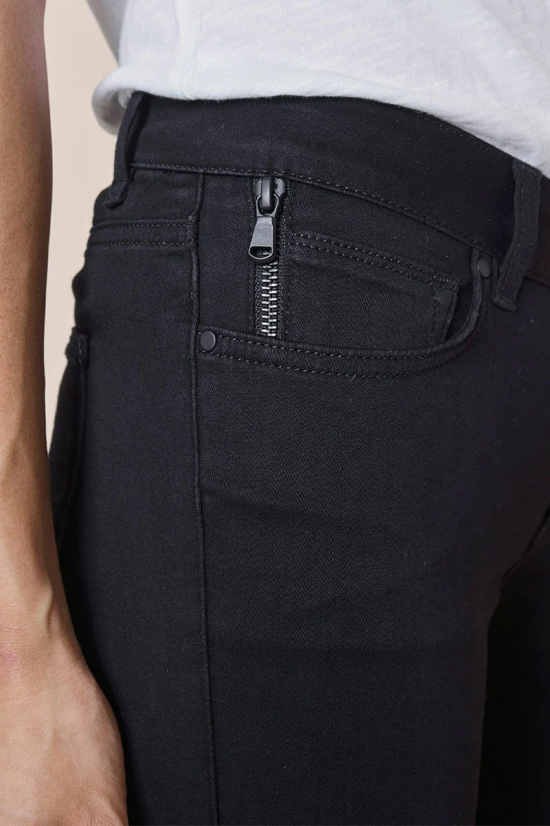 Victoria 7/8 Silk Touch | Sort | Ankel jeans fra Mos Mosh - Image 6